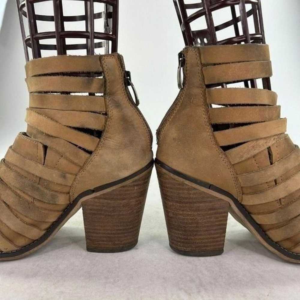 Free People HYBRID Strappy Leather Booties US 7 T… - image 3