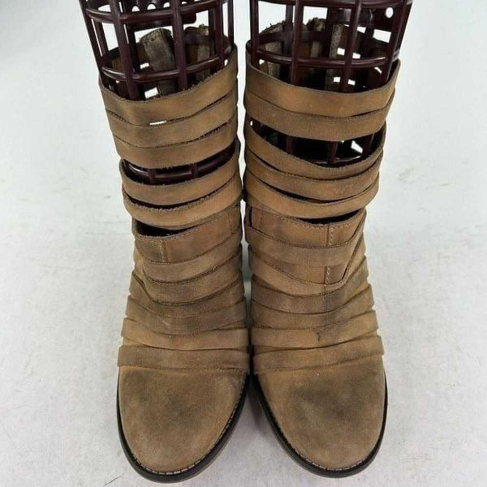 Free People HYBRID Strappy Leather Booties US 7 T… - image 4