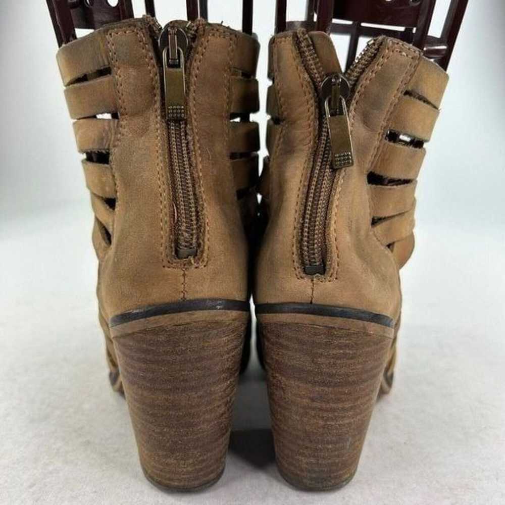 Free People HYBRID Strappy Leather Booties US 7 T… - image 6