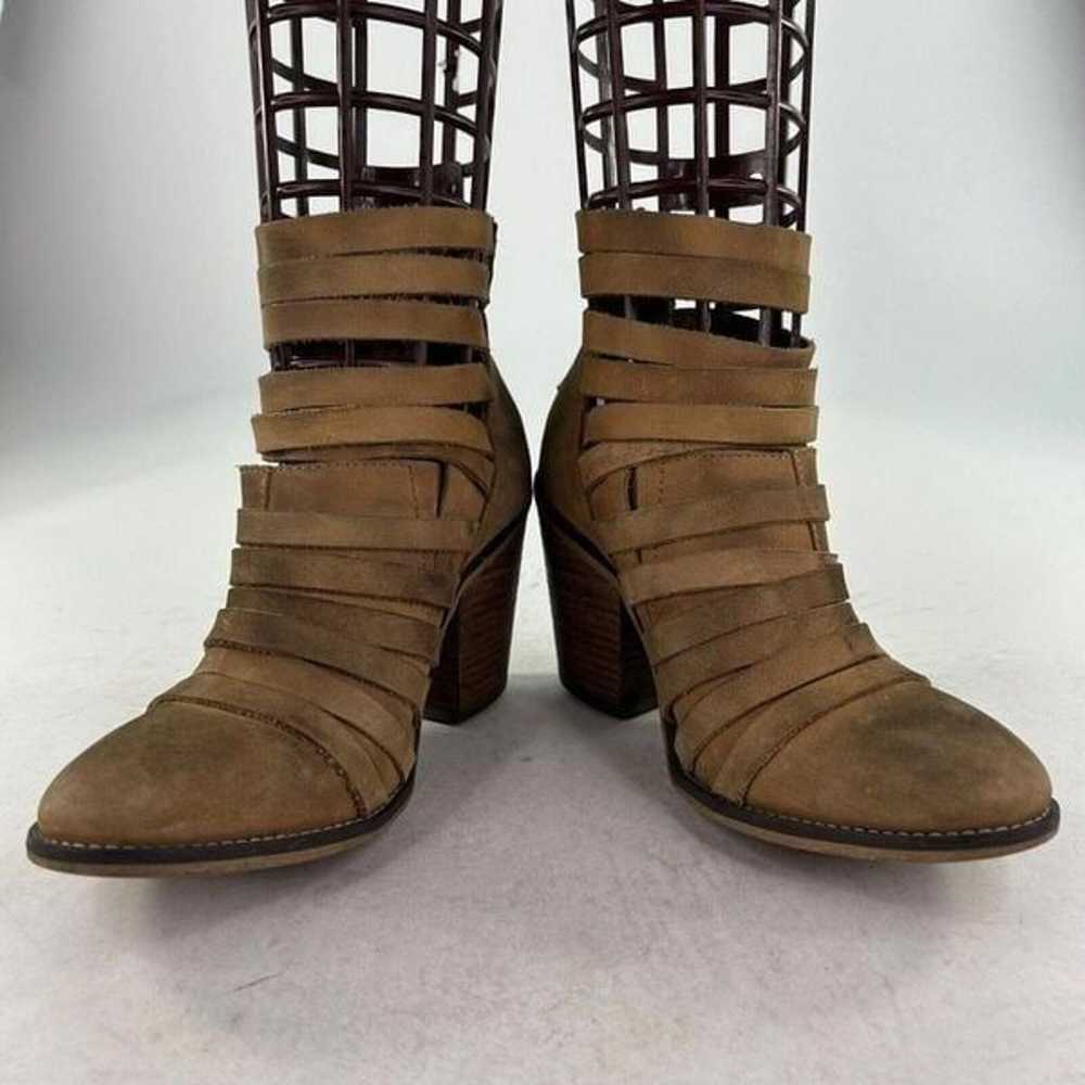 Free People HYBRID Strappy Leather Booties US 7 T… - image 8