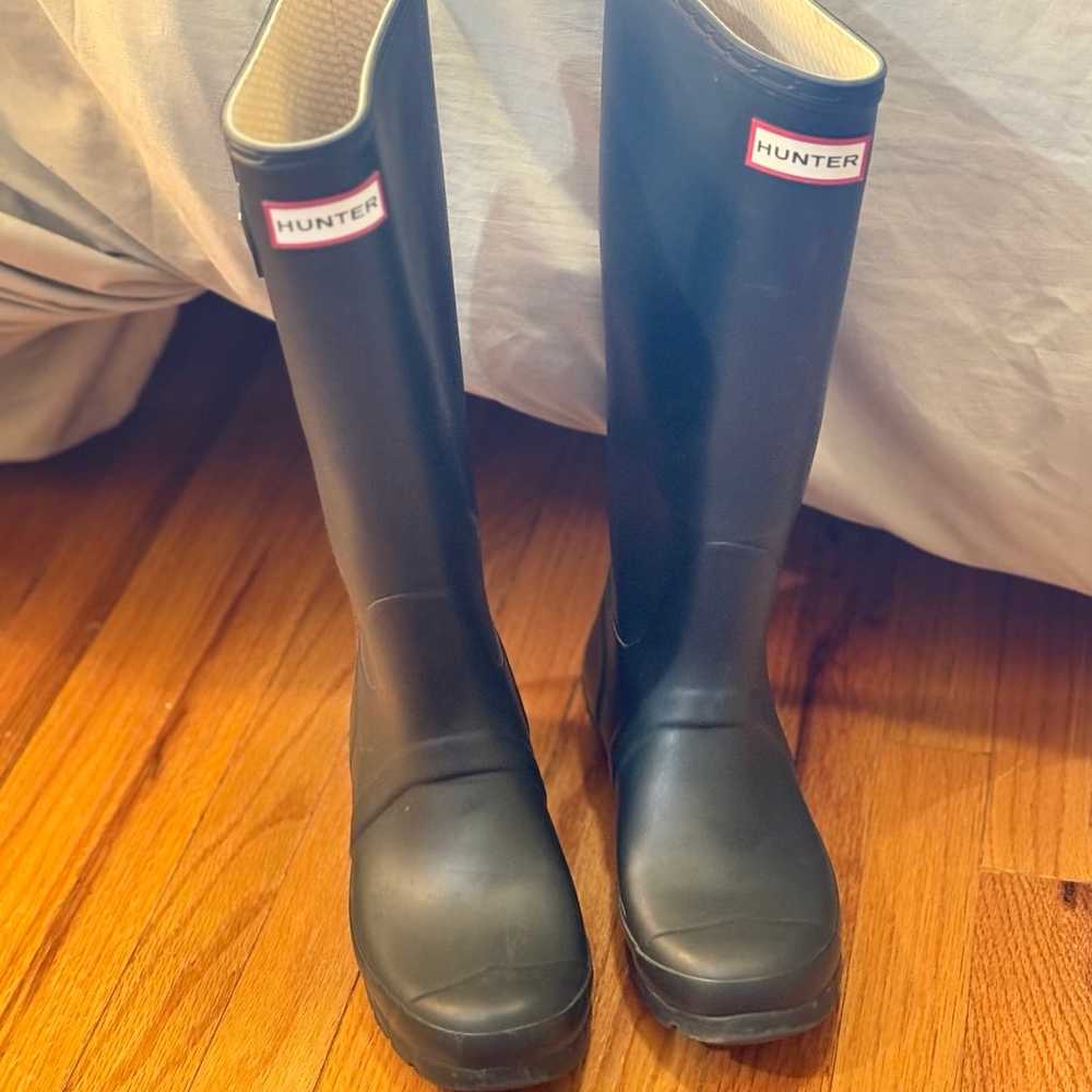 Hunter boots size 7 DARK OLIVE - image 8