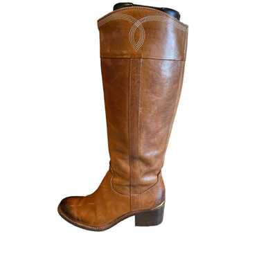 Donald J Pliner Carmel brown leather knee high he… - image 1