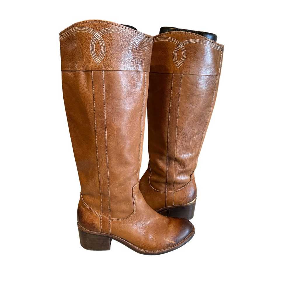 Donald J Pliner Carmel brown leather knee high he… - image 2