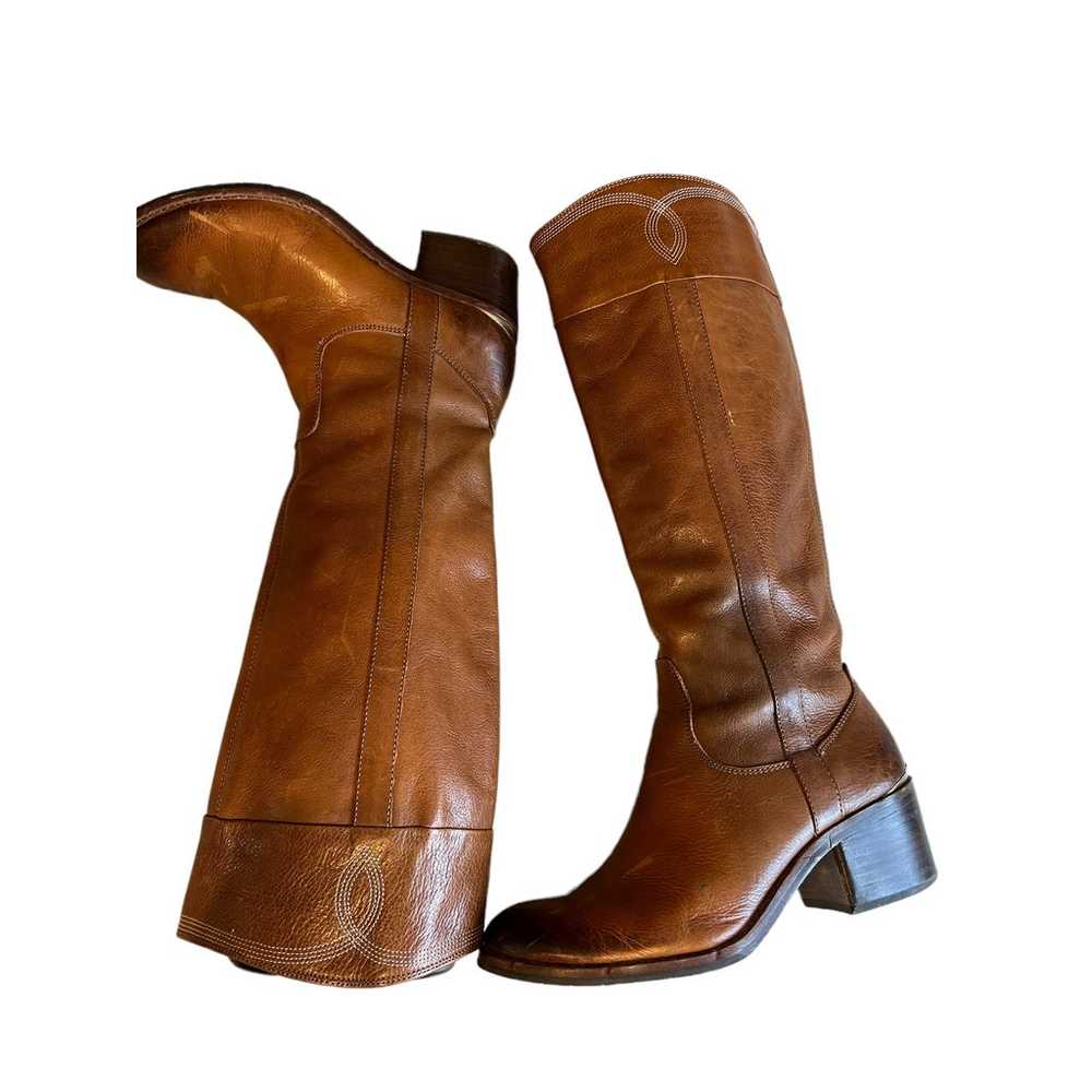 Donald J Pliner Carmel brown leather knee high he… - image 4