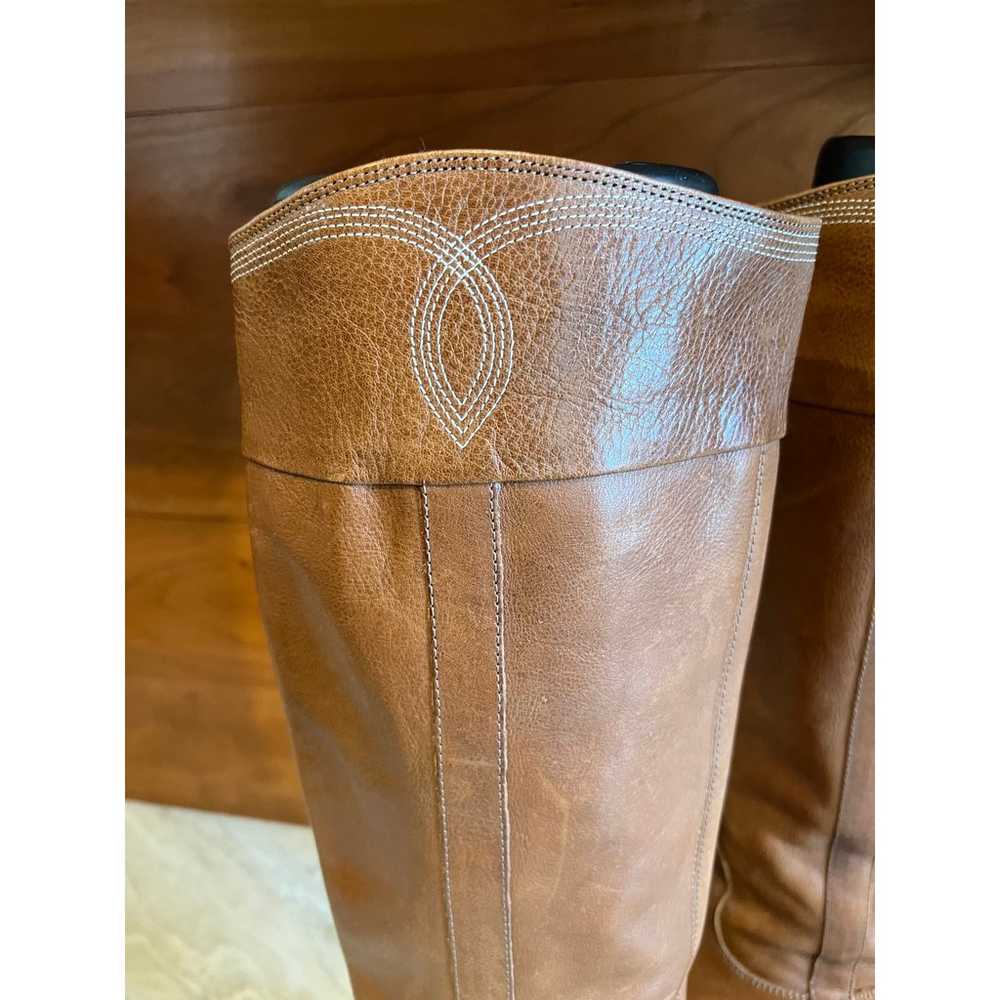 Donald J Pliner Carmel brown leather knee high he… - image 7