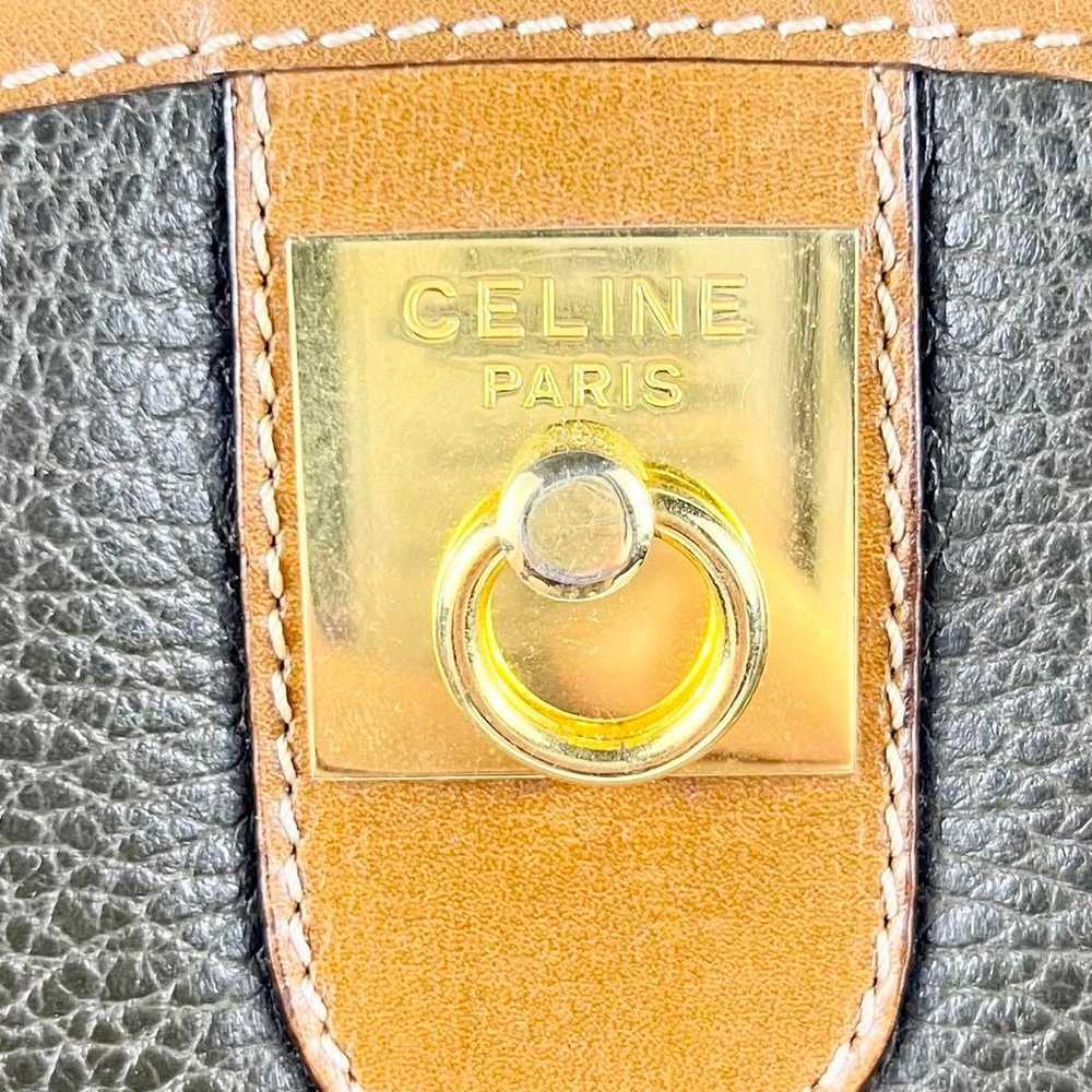 【Popular】CELINE Buckle Leather Shoulder Bag Vinta… - image 12