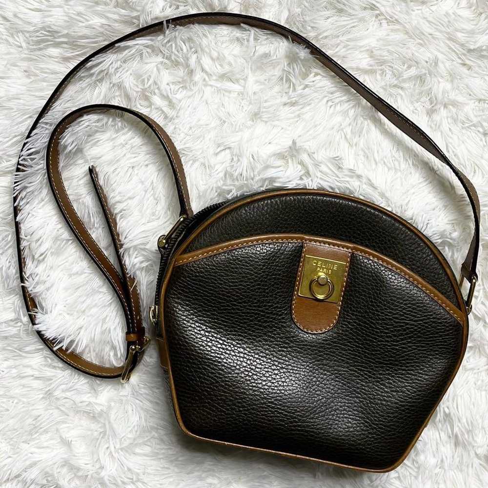 【Popular】CELINE Buckle Leather Shoulder Bag Vinta… - image 3