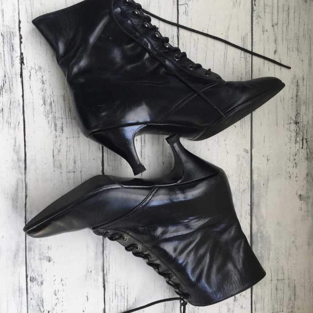 【Excellent Condition】 DIANA Diana Boots Lace-Up B… - image 11