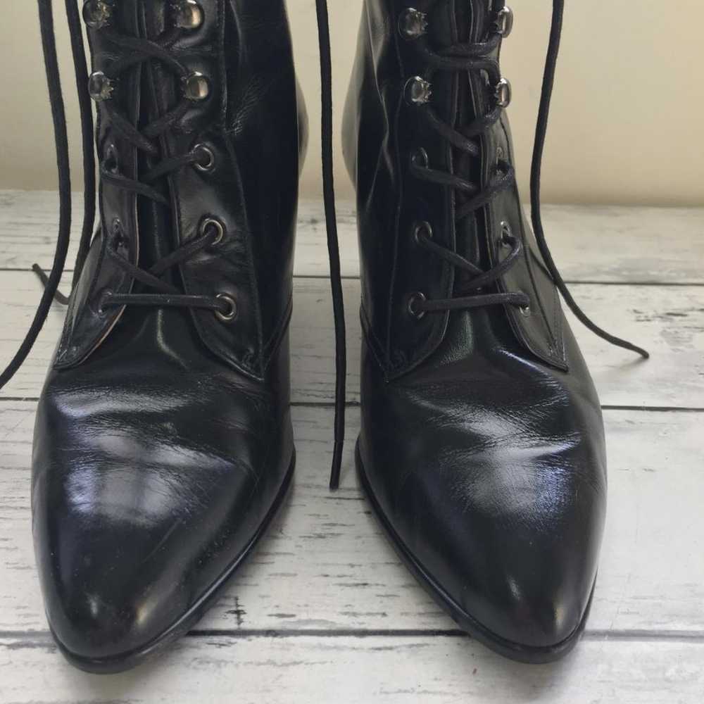 【Excellent Condition】 DIANA Diana Boots Lace-Up B… - image 3