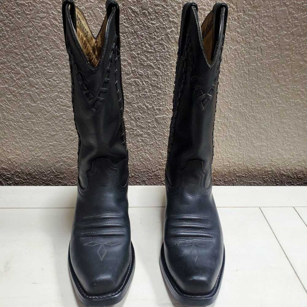 Durango Black Leather Cowgirl Western Boots Women… - image 2