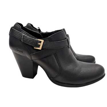 BOC Born Concept Black Moore Leather Booties 9.5