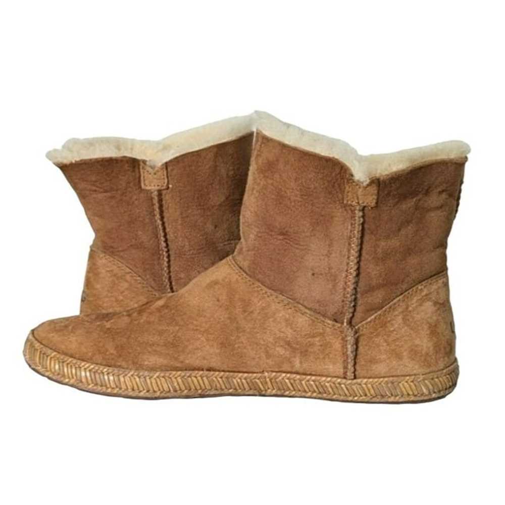 UGG Garnet Suede Toggle Boot Chesnut Brown Shearl… - image 3