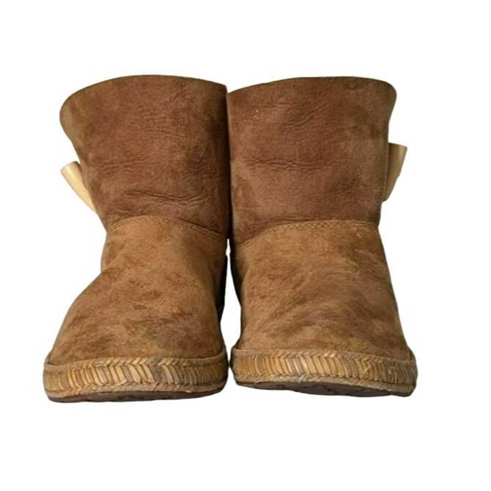 UGG Garnet Suede Toggle Boot Chesnut Brown Shearl… - image 5