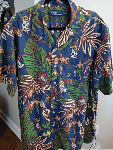 Vintage Y2K Polo Ralph Lauren Hawaiian button up Large online Clayton