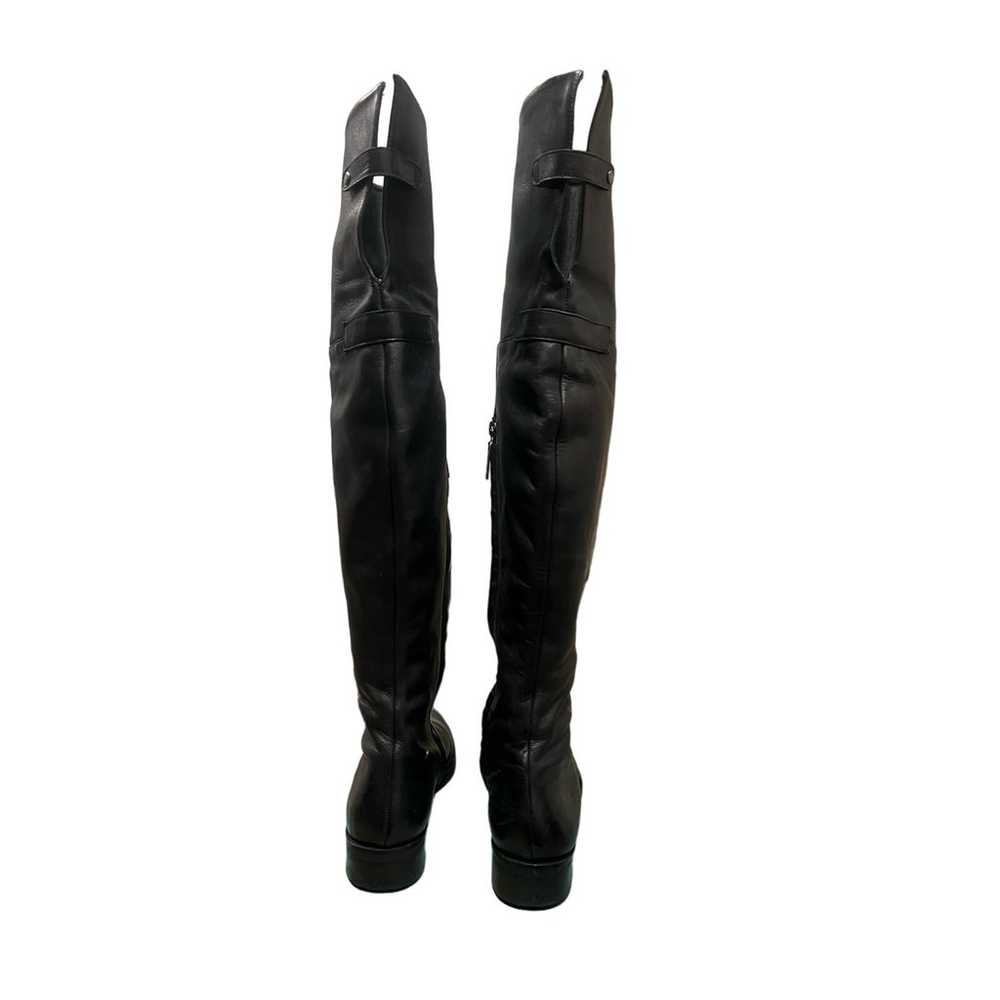 MATISSE BLACK LEATHER KNEE HIGH BOOTS SIZE 8.5 - image 2