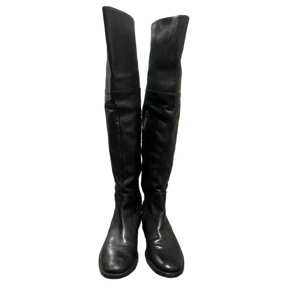 MATISSE BLACK LEATHER KNEE HIGH BOOTS SIZE 8.5 - image 4