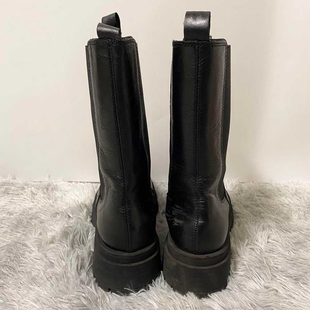 2351 ENESS Enes Side Gore Middle Boots 39 Black L… - image 6