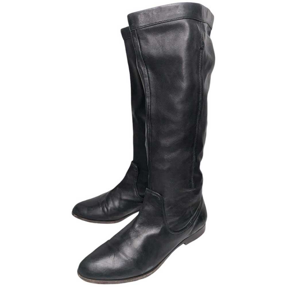 Frye Women’s Size 8.5 Black Leather Cindy Pull On… - image 1