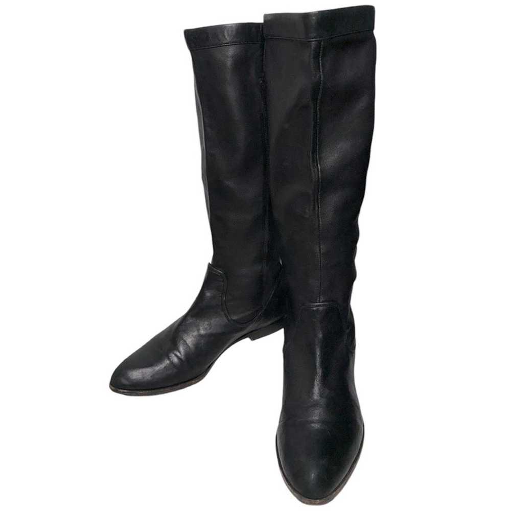 Frye Women’s Size 8.5 Black Leather Cindy Pull On… - image 2