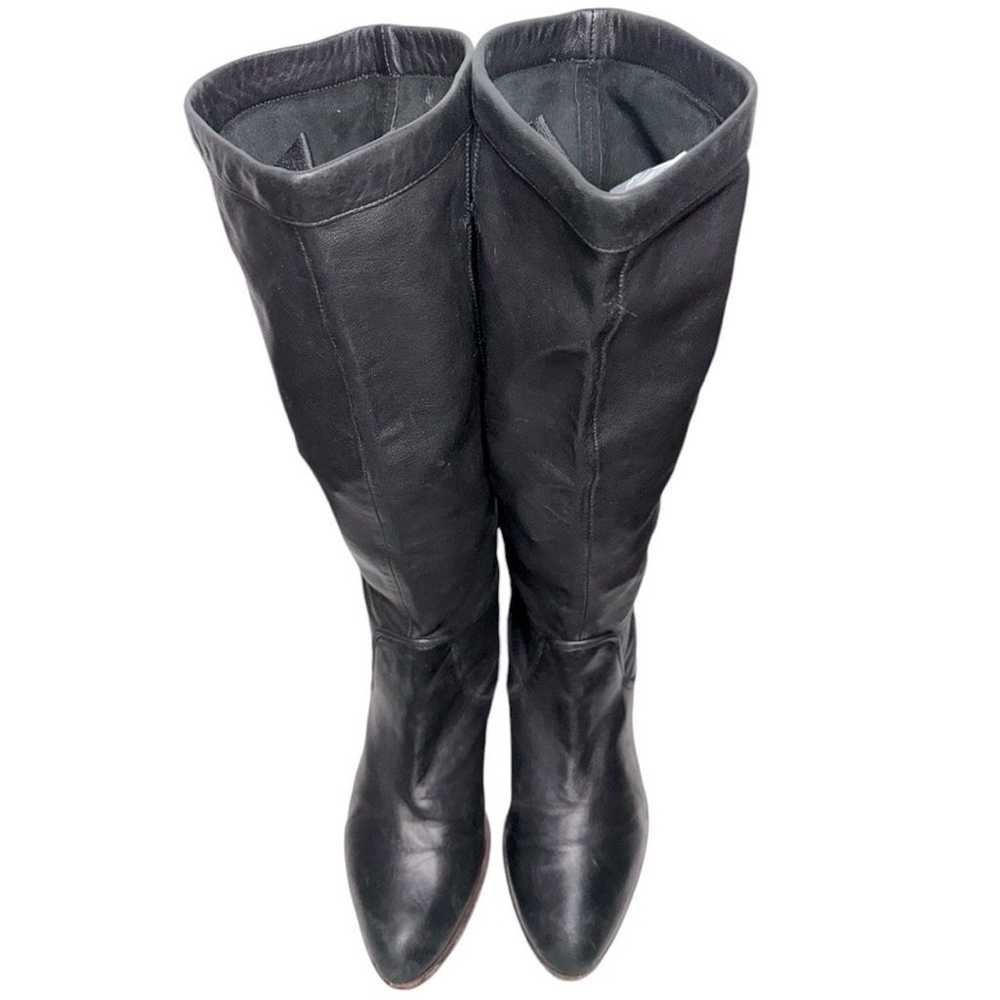 Frye Women’s Size 8.5 Black Leather Cindy Pull On… - image 3