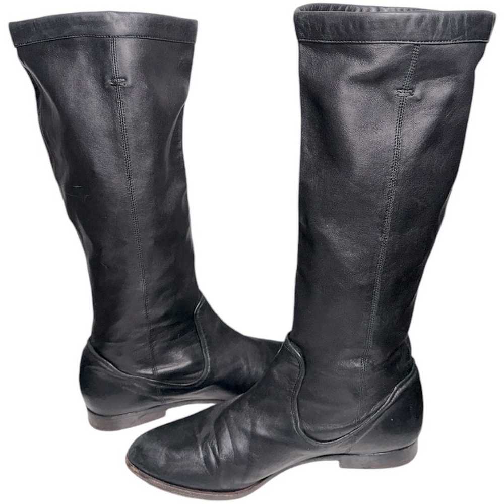 Frye Women’s Size 8.5 Black Leather Cindy Pull On… - image 7