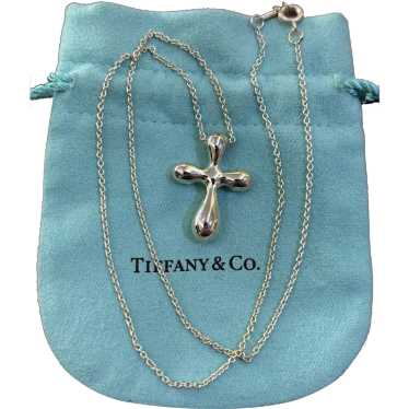 Tiffany & Co Sterling Silver Cross Necklace - image 1