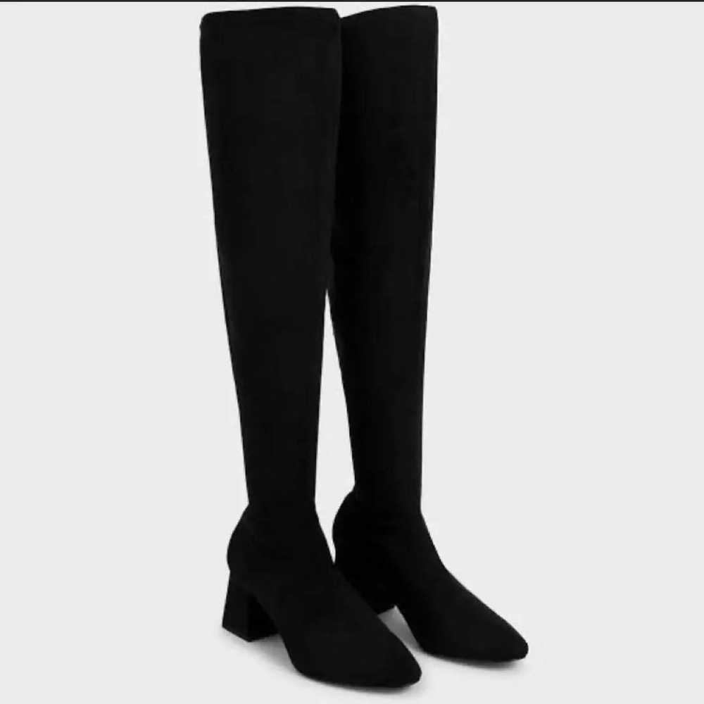 CHARLES & KEITH Textured Over-the-Knee Boots 23.5… - image 3