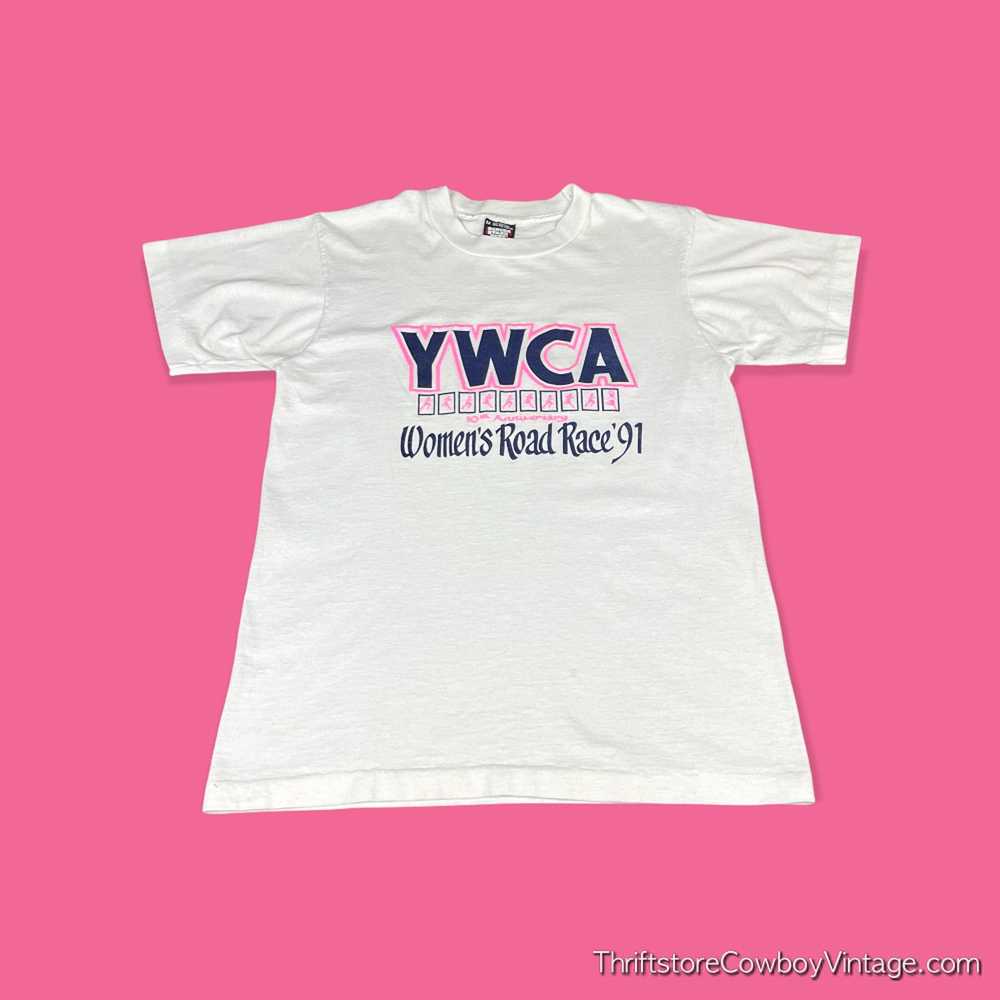 Screen Stars × Vintage Vintage YWCA Shirt White 9… - image 1