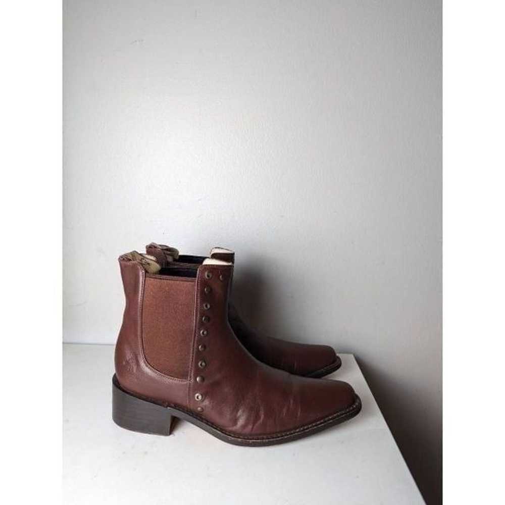 EL CANELO Brown Studded Ankle Boot Size 6 - image 2