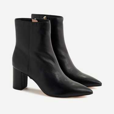 J.Crew Sadie Pointed-Toe Leather Boots