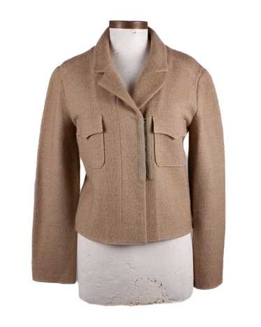 Chanel CHANEL VINTAGE BEIGE TWEED CROPPED JACKET