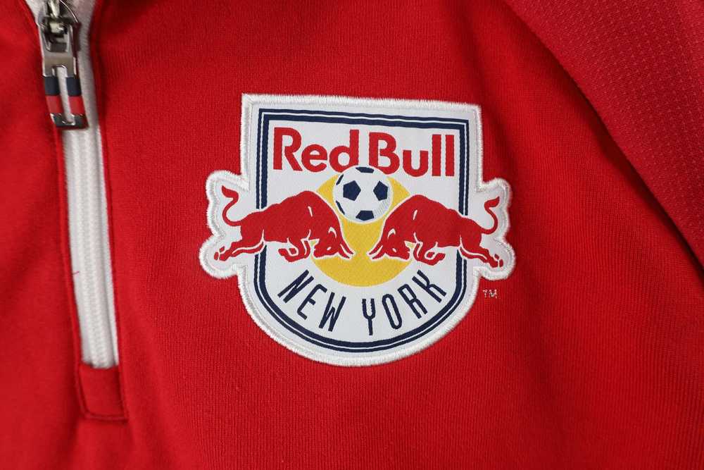 Adidas × Vintage Adidas MLS Red Bull Soccer Half … - image 4