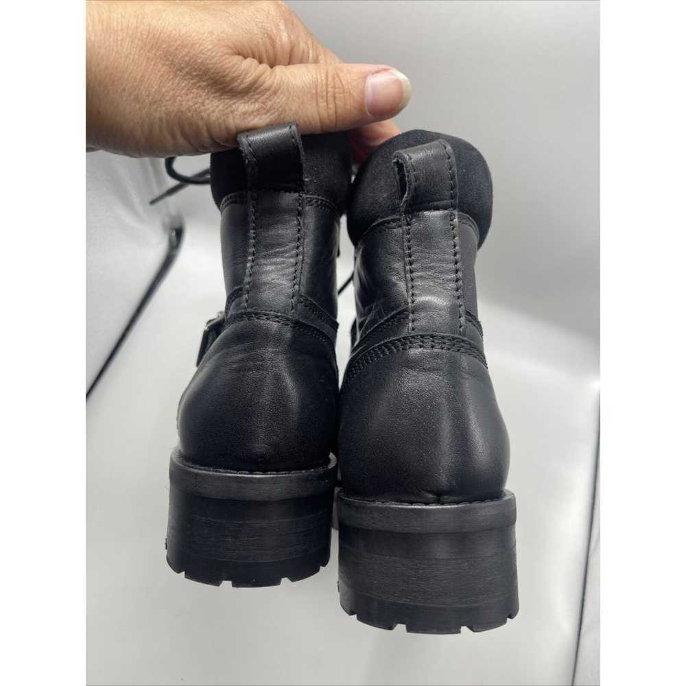 All Saints Paulina Black Leather Boots Sz 6 New W… - image 9