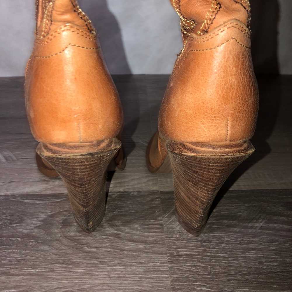 Jessica Simpson Alan Leather Cowboy Cowgirl Boots… - image 3