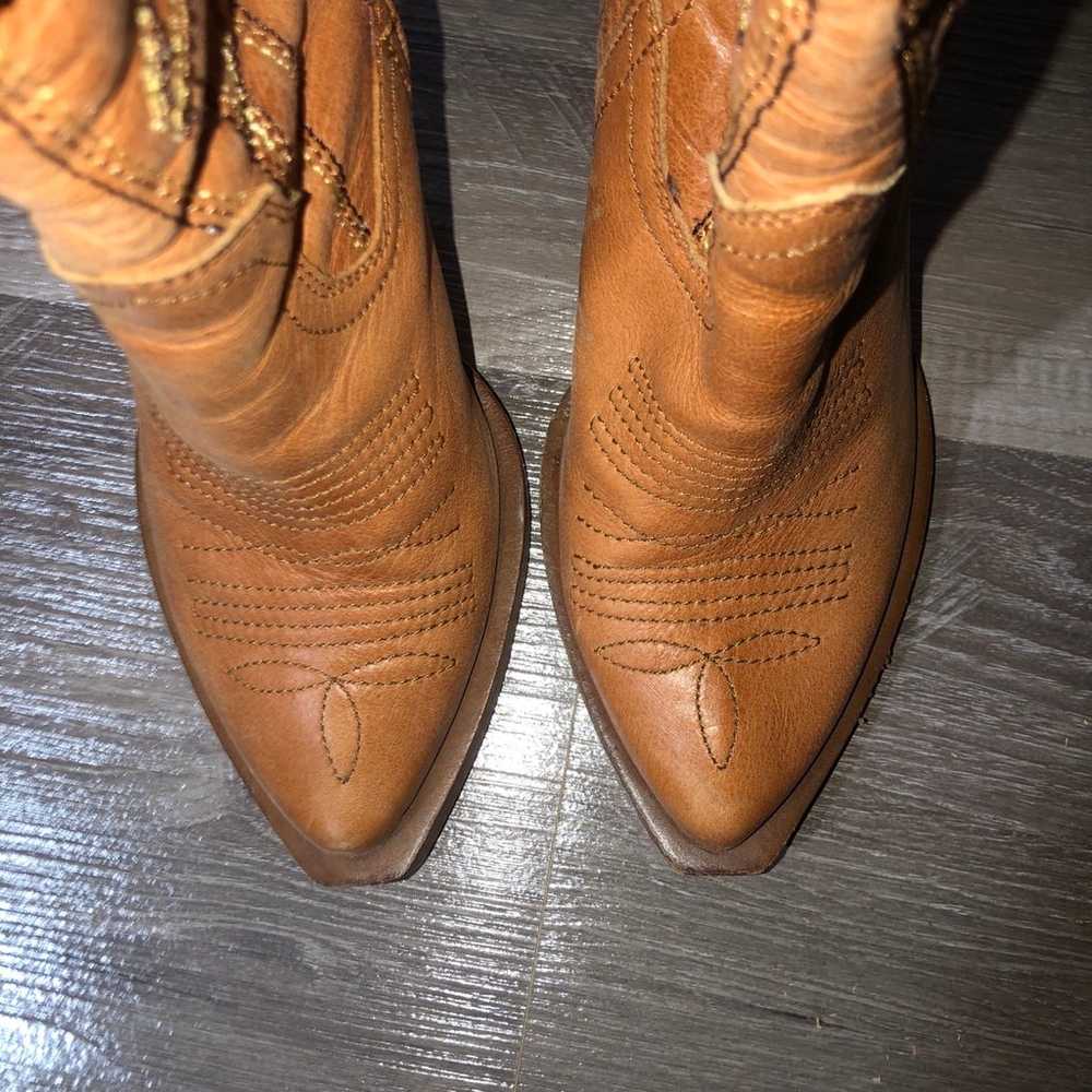 Jessica Simpson Alan Leather Cowboy Cowgirl Boots… - image 4