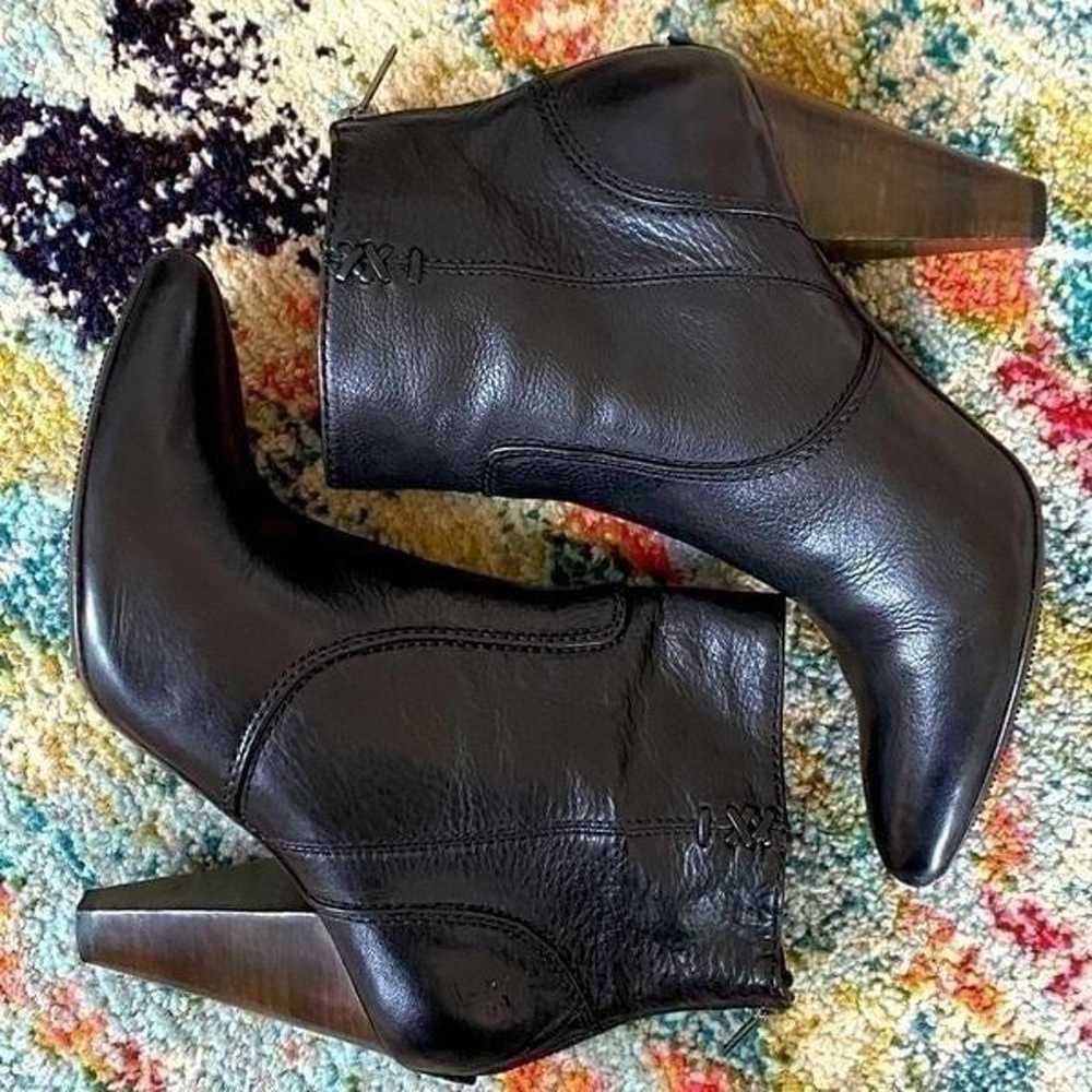 Frye Regina Leather Heeled Ankle Booties - image 1