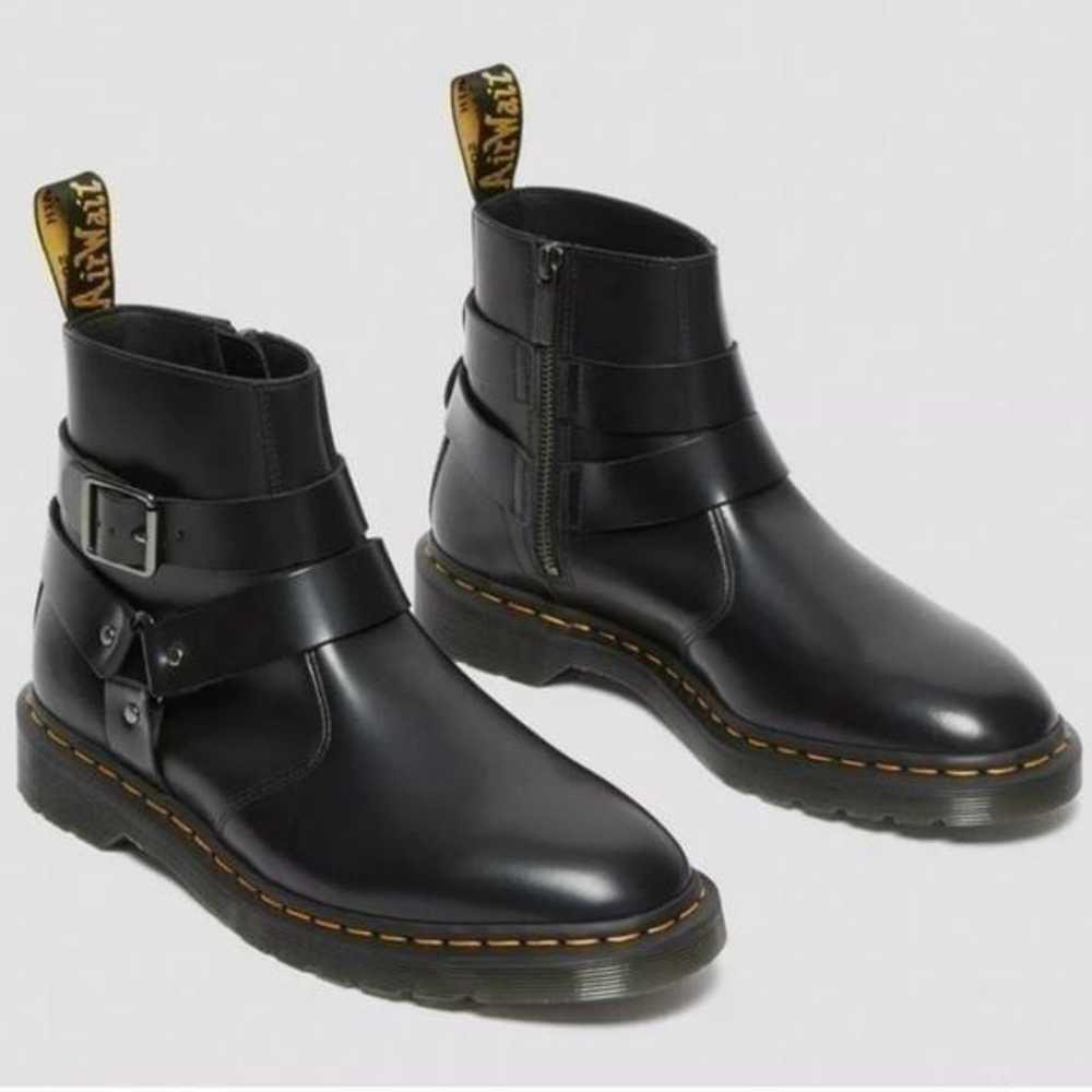 DOC MARTENS Jaimes Black Leather Harness Chelsea … - image 2