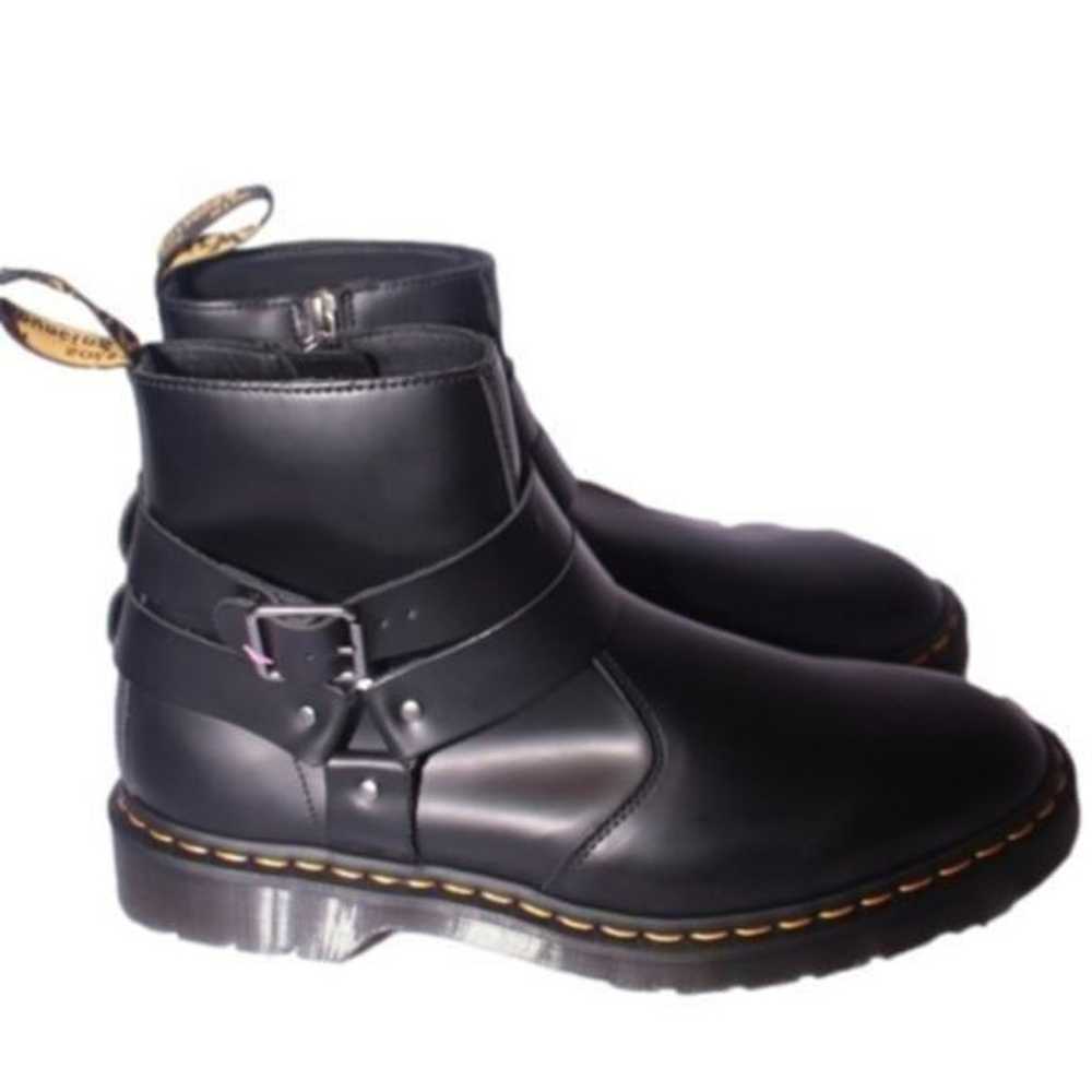 DOC MARTENS Jaimes Black Leather Harness Chelsea … - image 7