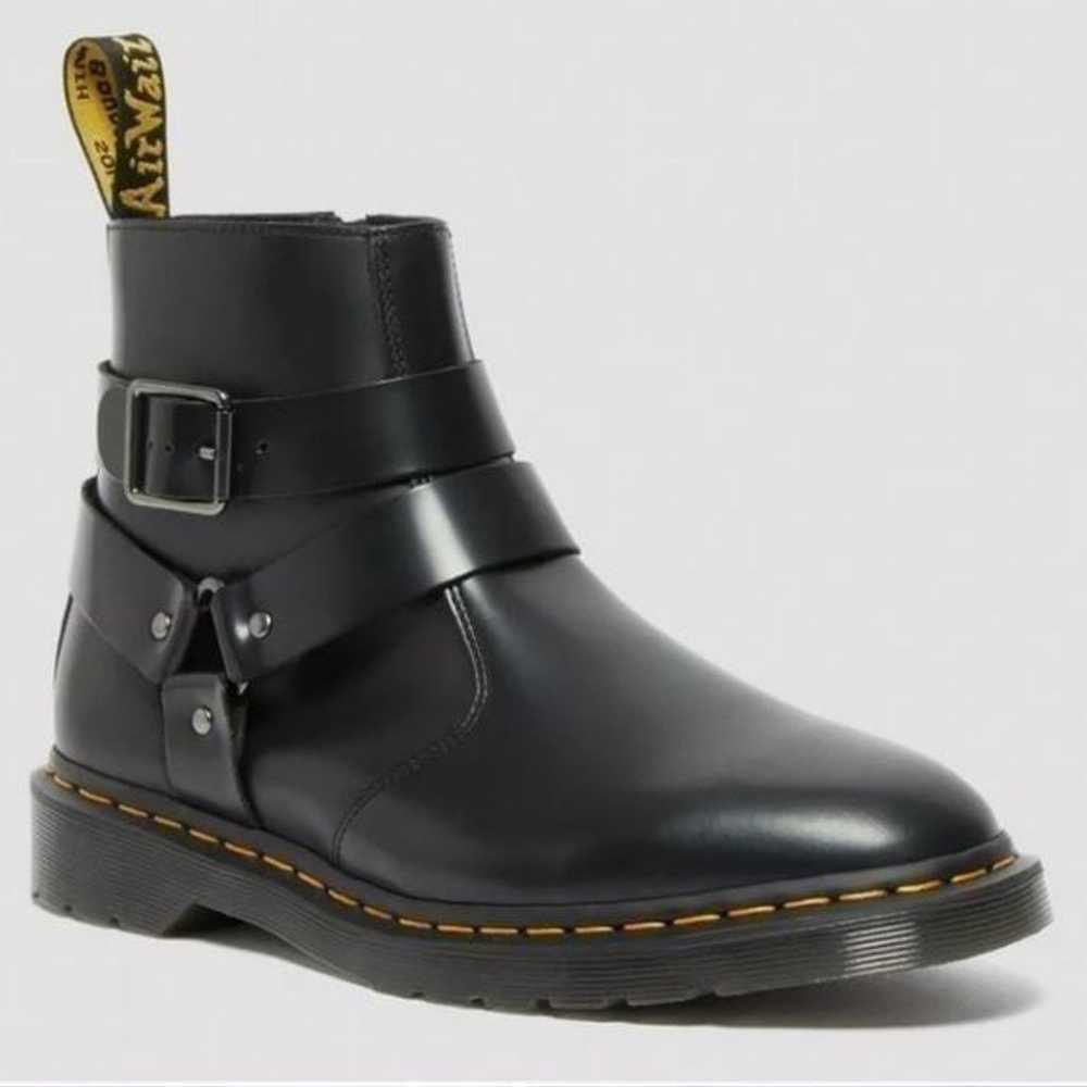 DOC MARTENS Jaimes Black Leather Harness Chelsea … - image 8