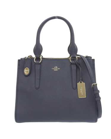 Pre Loved Coach  Parker Leather Satchel - Navy  - 