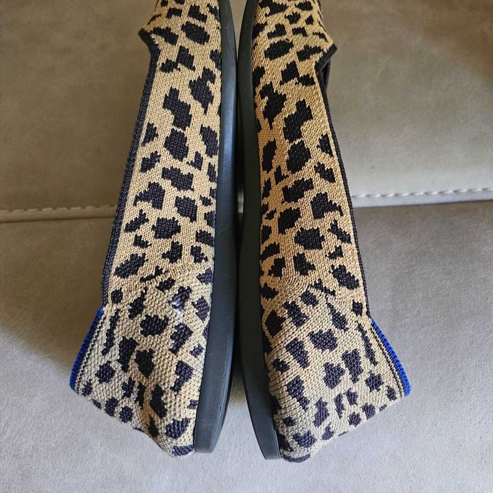 RARE RETIRED Rothys The Point Leopard Print Tan W… - image 12