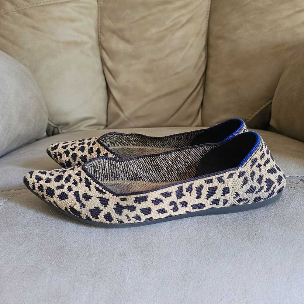 RARE RETIRED Rothys The Point Leopard Print Tan W… - image 5