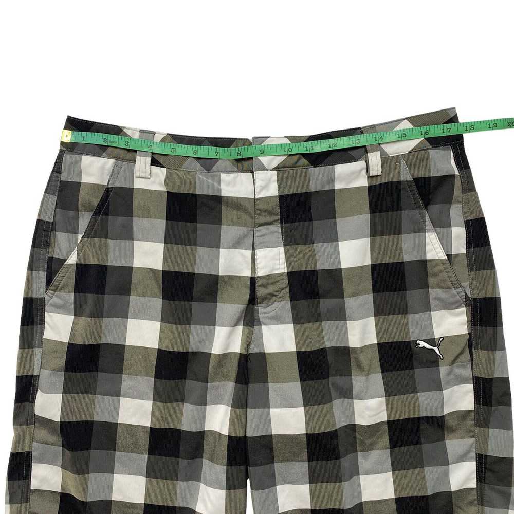 Puma PUMA Golf Black White Gray Plaid Check Tech … - image 5