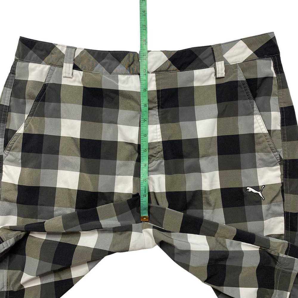 Puma PUMA Golf Black White Gray Plaid Check Tech … - image 6