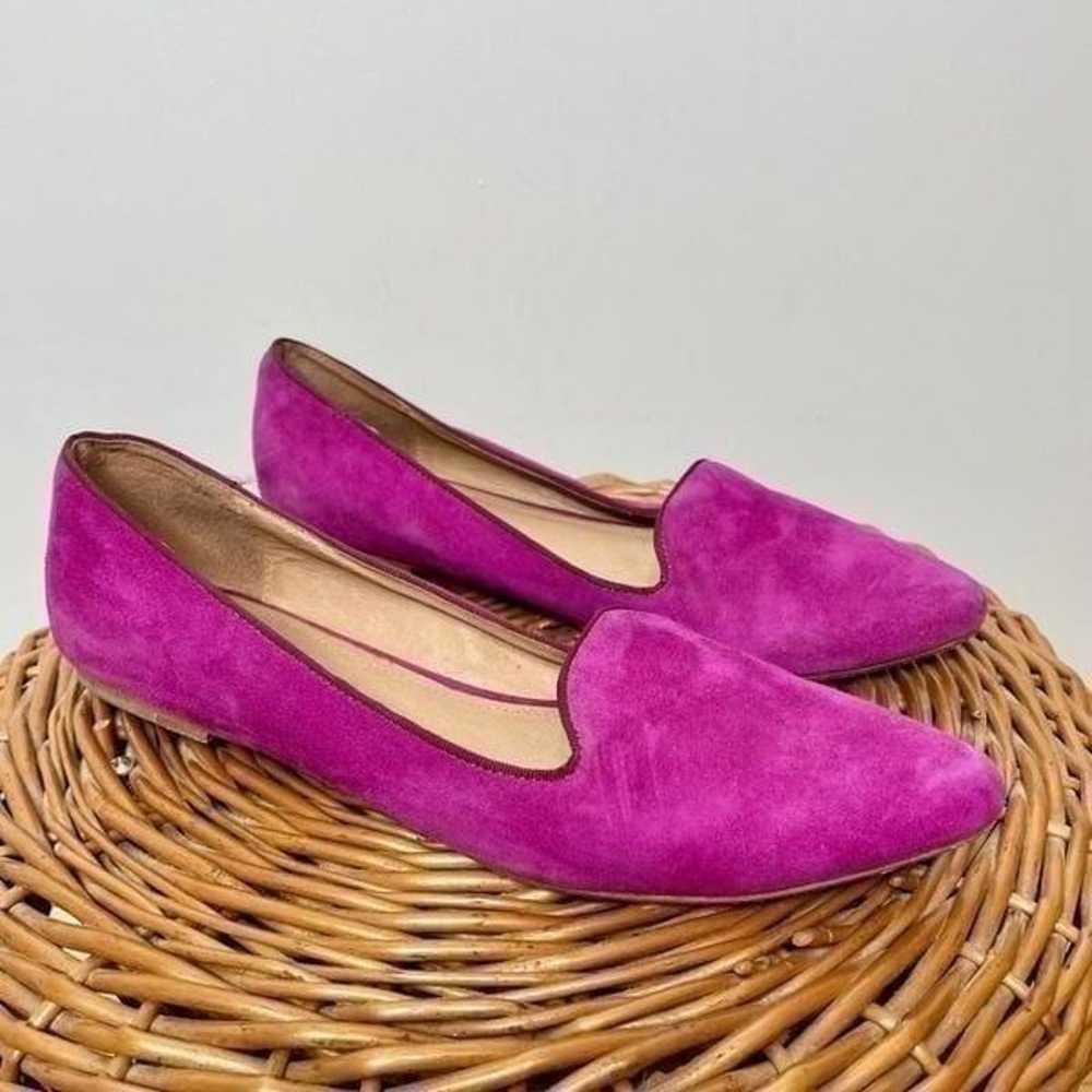 Joie Day Dreaming Suede Flat Loafers Berry RARE P… - image 1