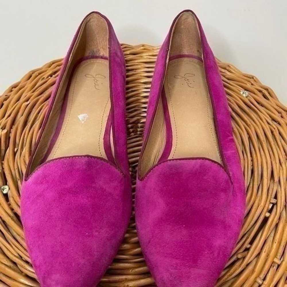 Joie Day Dreaming Suede Flat Loafers Berry RARE P… - image 7