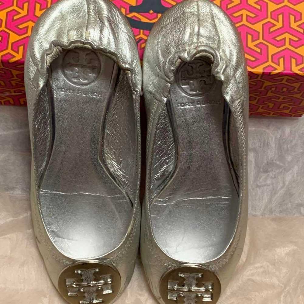 Tory Burch Silver Flat Shoes - image 1