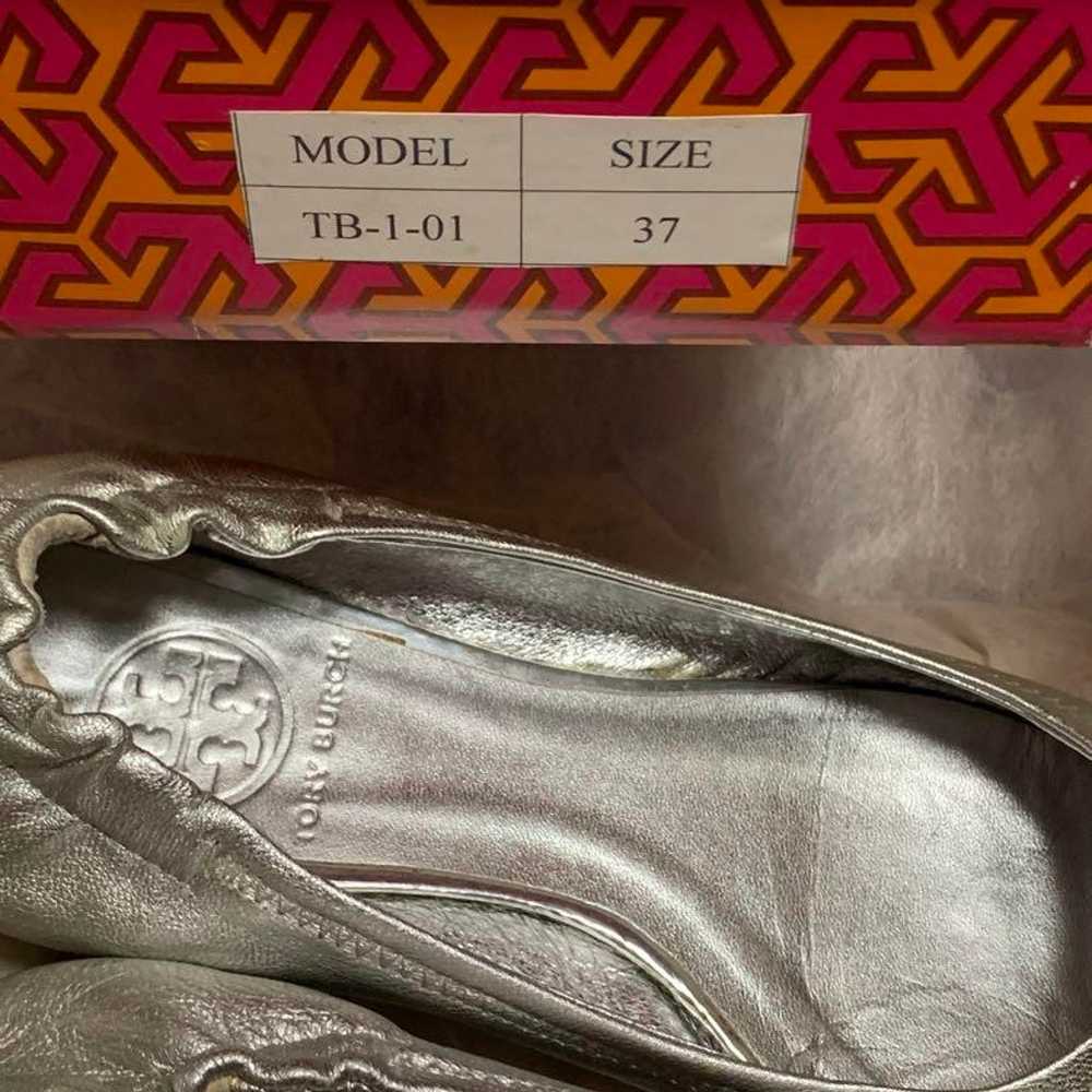 Tory Burch Silver Flat Shoes - image 8