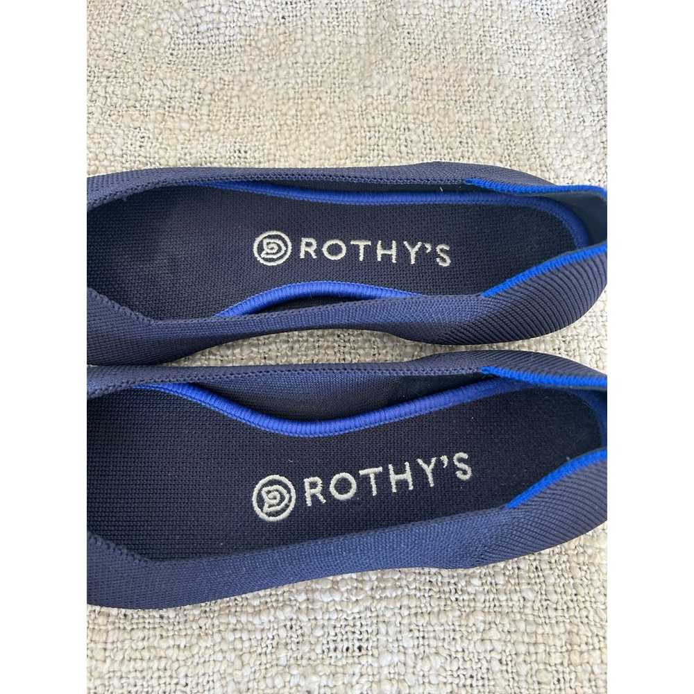 Rothy’s The Pointed Maritime Navy Blue Flats Size… - image 2