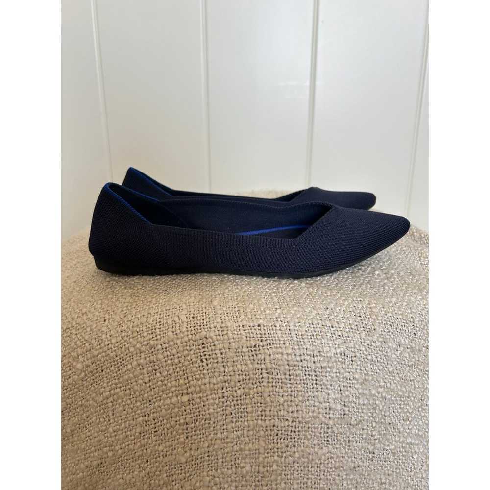 Rothy’s The Pointed Maritime Navy Blue Flats Size… - image 5